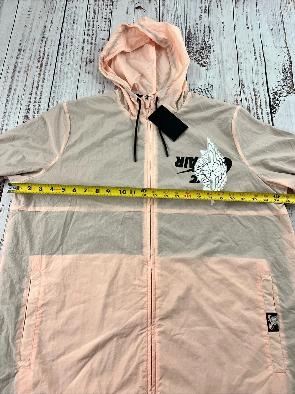 Nike Air Jordan Men’s Large Jumpman Wings Classics Hooded Windbreaker Jacket